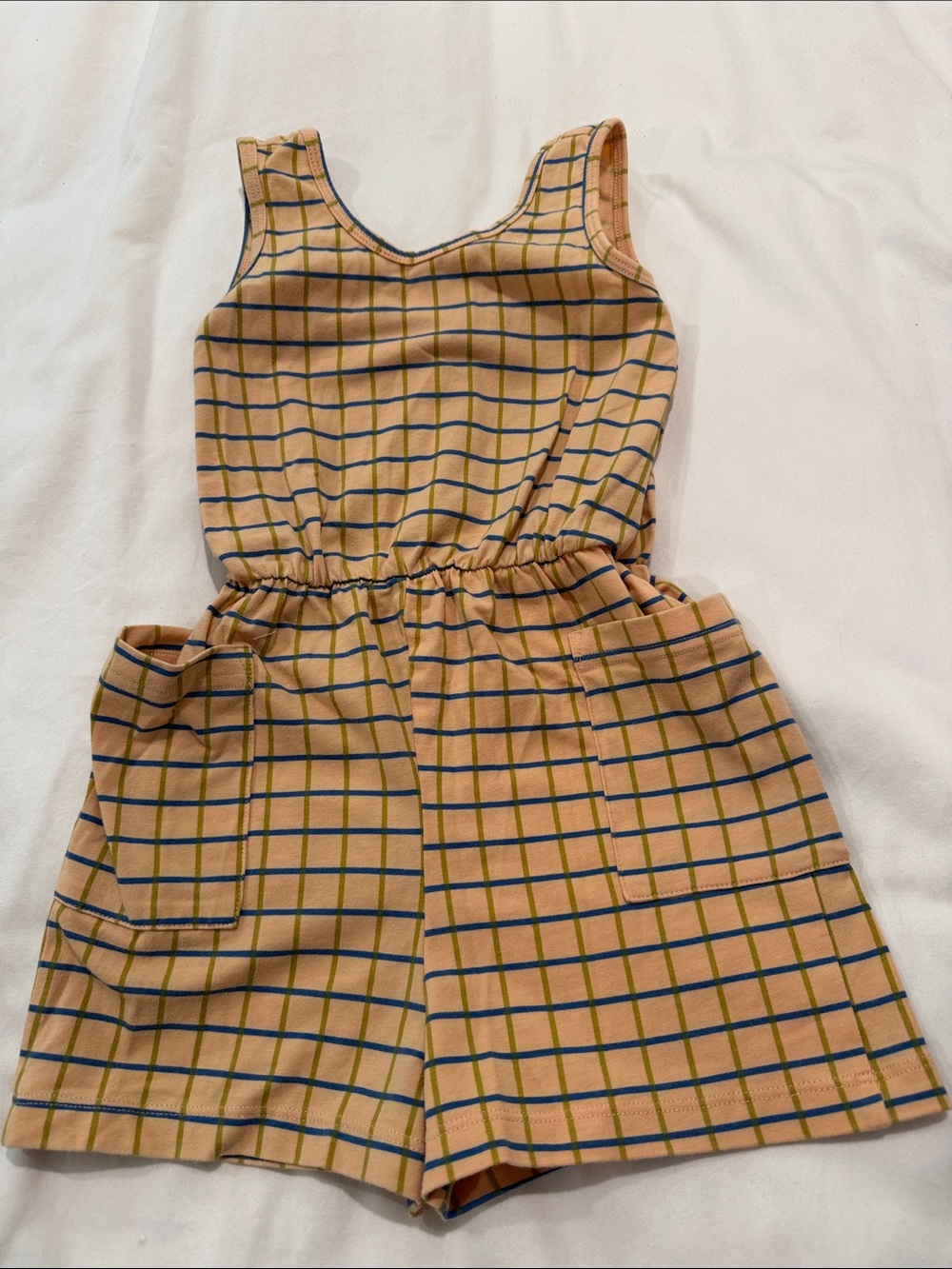 Girl’s Alice + Ames Plaid Romper